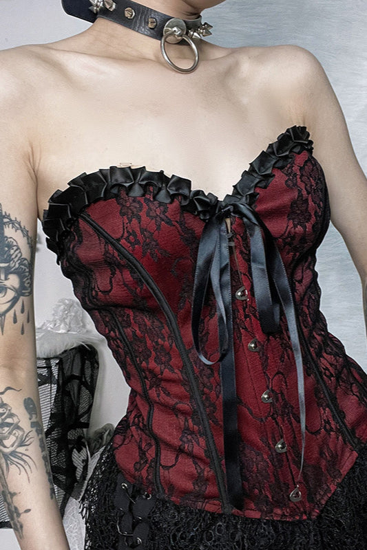 Sexy Lace Tie Slim Corset