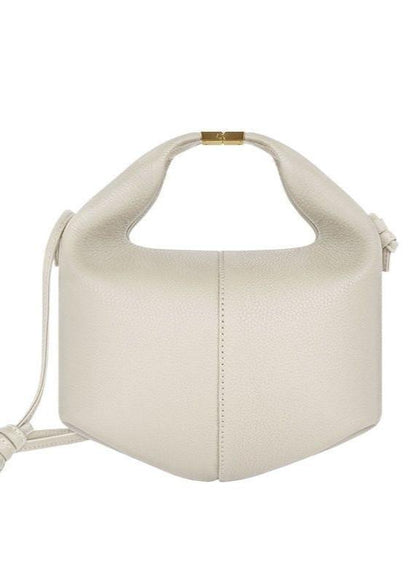 Lychee-Pattern-Cowhide Shoulder-Messenger-Bag