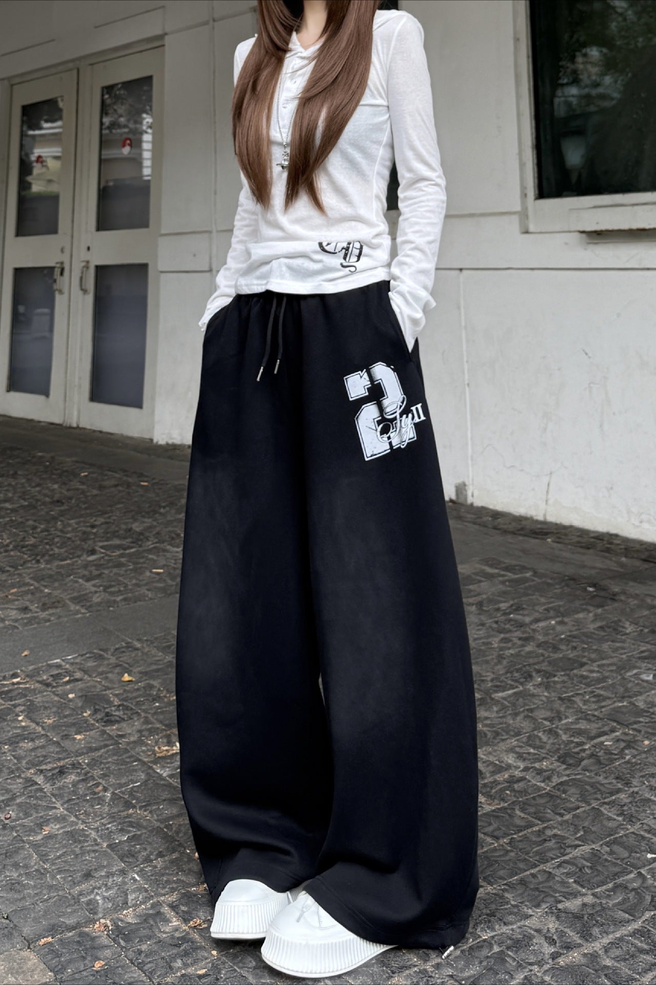 Y2K Oversized Blue Sweat Pant