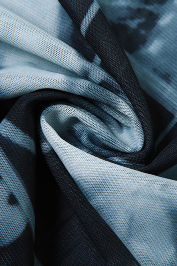 Sheer Round Neck Bodycon Mini Dress