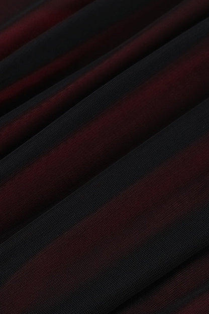 Elegant Sheer Long Sleeve Mini Dress