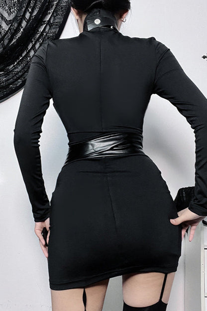 Slim Fit Mini Gothic Dress