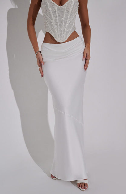 Sara Maxi Skirt - White