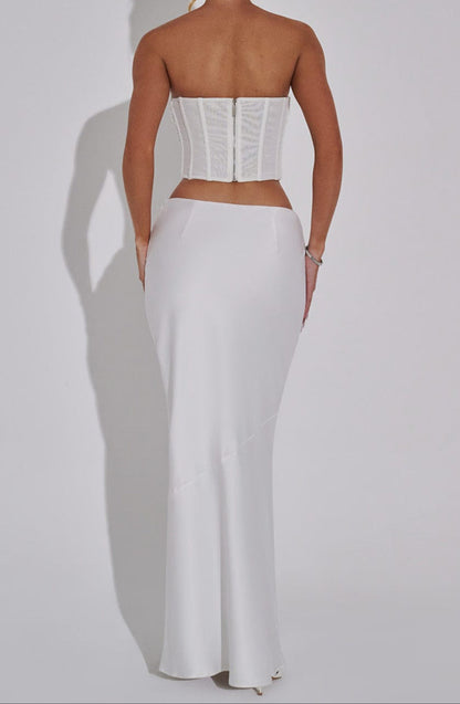 Sara Maxi Skirt - White