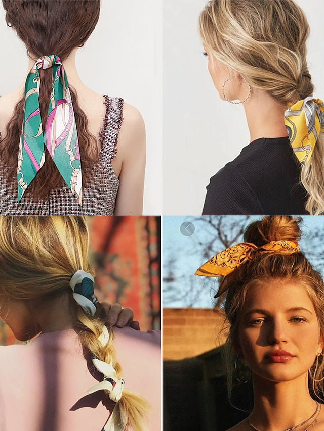 1PC Hair Ties Headbands Hair Band For Outdoor Daily Holiday Classic Fabric Black White Yellow for Women