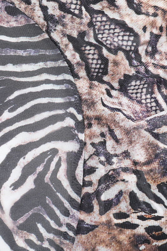 Vacation Leopard Print Halter Strap Mini Dress