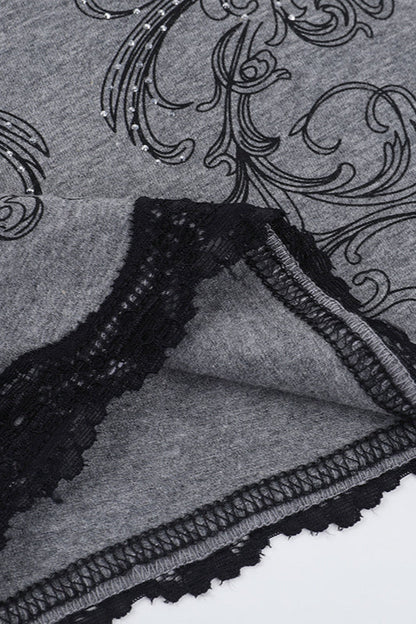 Butterfly Print Gothic Cami Corset