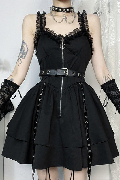 Edgy Slim Gothic Dress