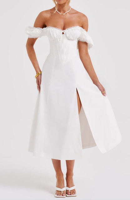 Daniela Midi Dress - Ivory
