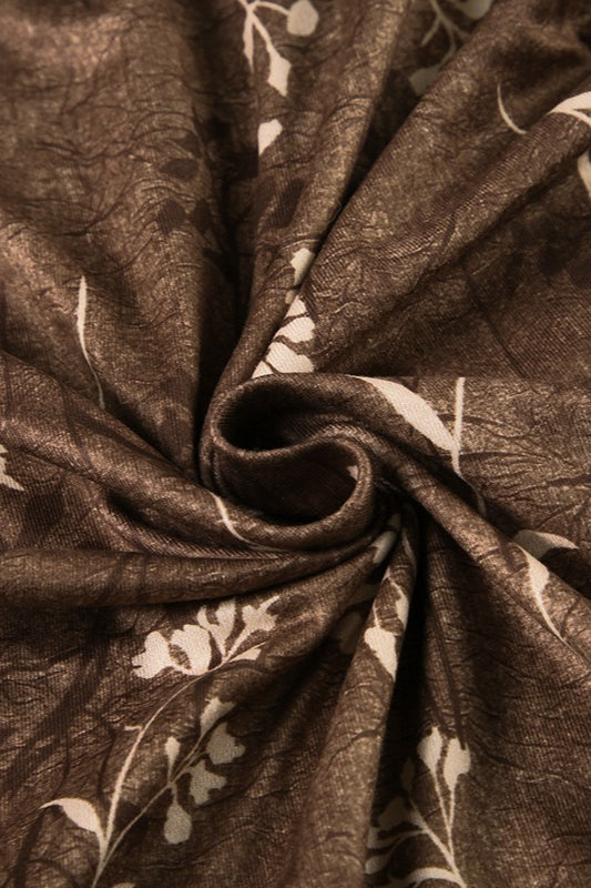 Vintage Knit Printed Pencil Skirt