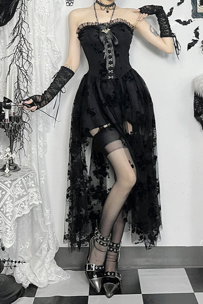 Sheer Lace Gothic Dress