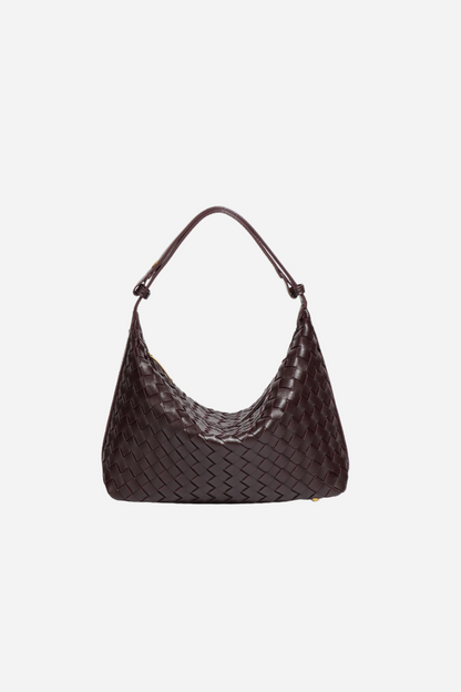 Weaved Leather Hobo Bag