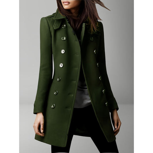 Double Breasted Coat for Women - Erika