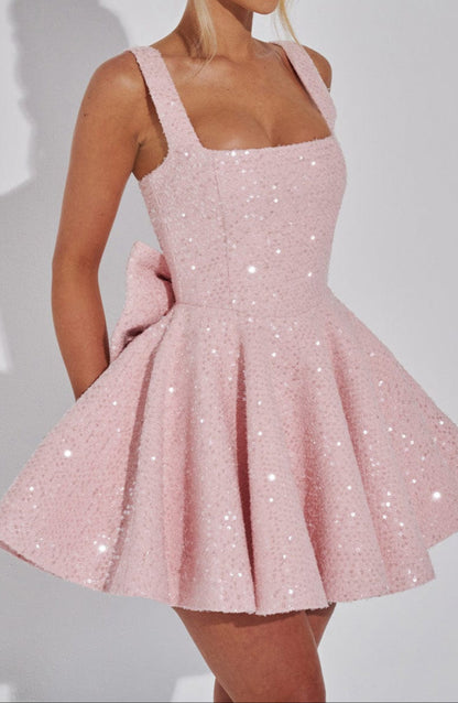 Triana Mini Dress - Blush