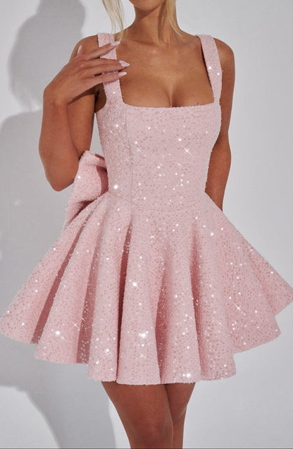 Triana Mini Dress - Blush