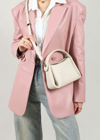 Ravenette - Structured Leather Crossbody Bag