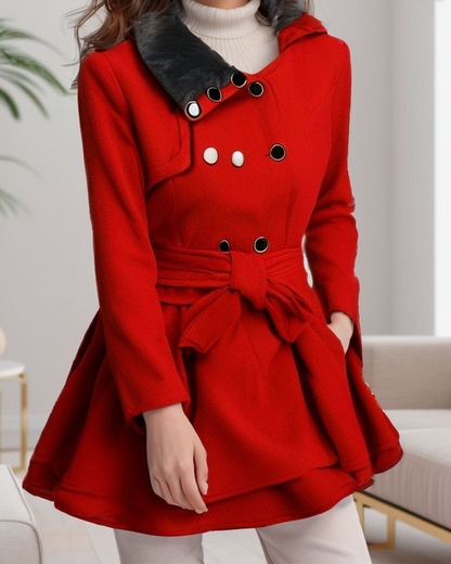 Skinny Waistband Tweed Blazer Dress