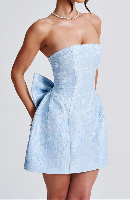 Maite Mini Dress-Blue