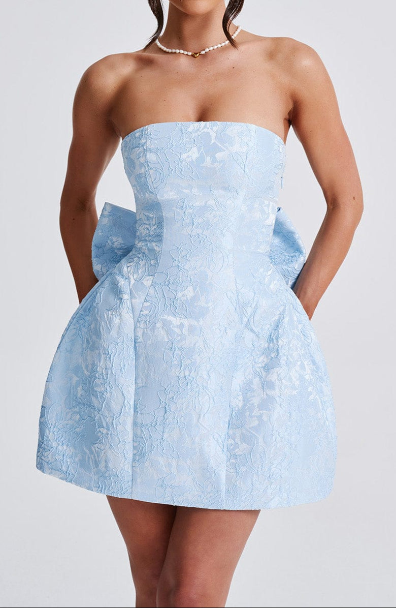 Maite Mini Dress-Blue