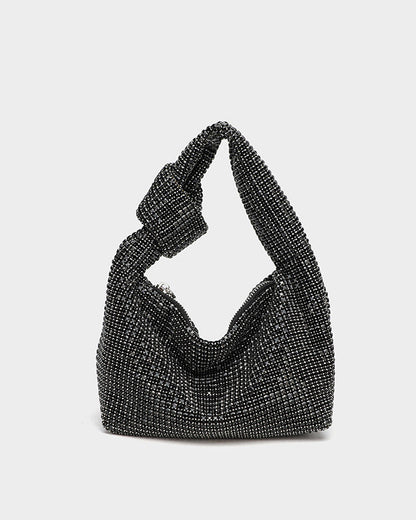 Fully Diamond A-Grade Rhinestone Knot Bag