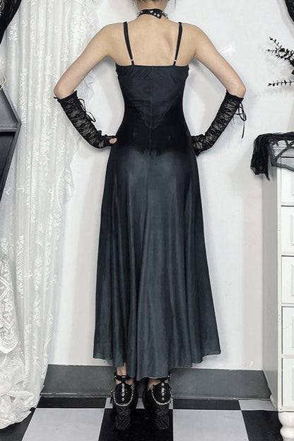 Strap Butterfly Mesh Gothic Dress