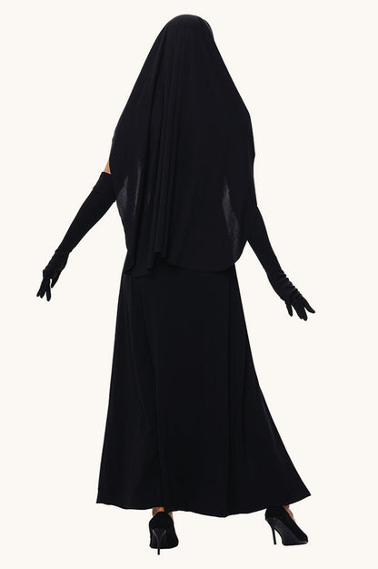 Halloween Nun Cosplay Sexy Maxi Dress