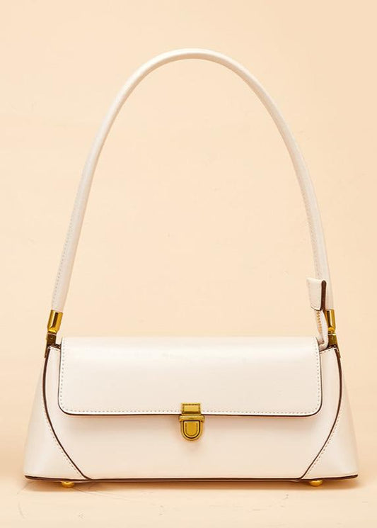 French-Elegance Leather Shoulder Bag