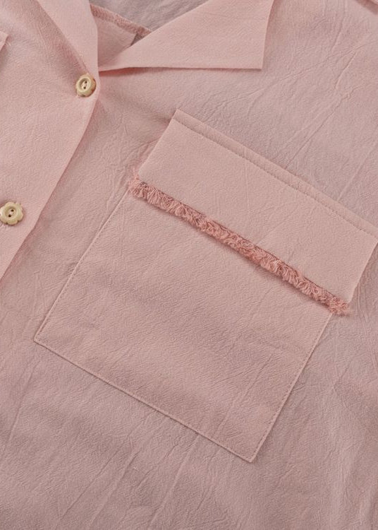 Cotton Bloom - Ruffled Lounge Set with Oversized Shirt