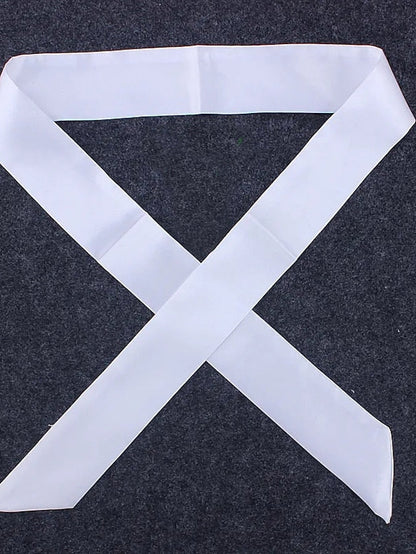 100*4cm Long Skinny Scarf for Lady Neck Tie Solid Silk Hairband Female Ribbon Belt Scarves Headband Bag Decoration for Women