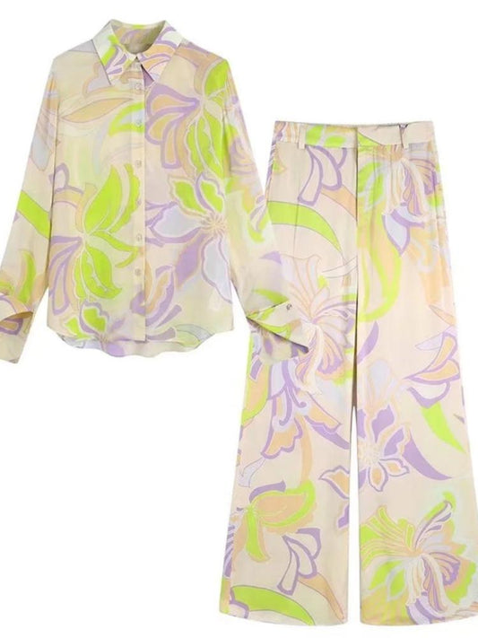 Conjunto de blusa estampada Flow 