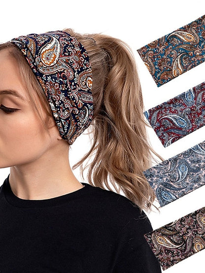 1pc Headbands Bandana Hair Scarf For Street Gift Holiday Head Handmade Fabric 1 2 3 for Women