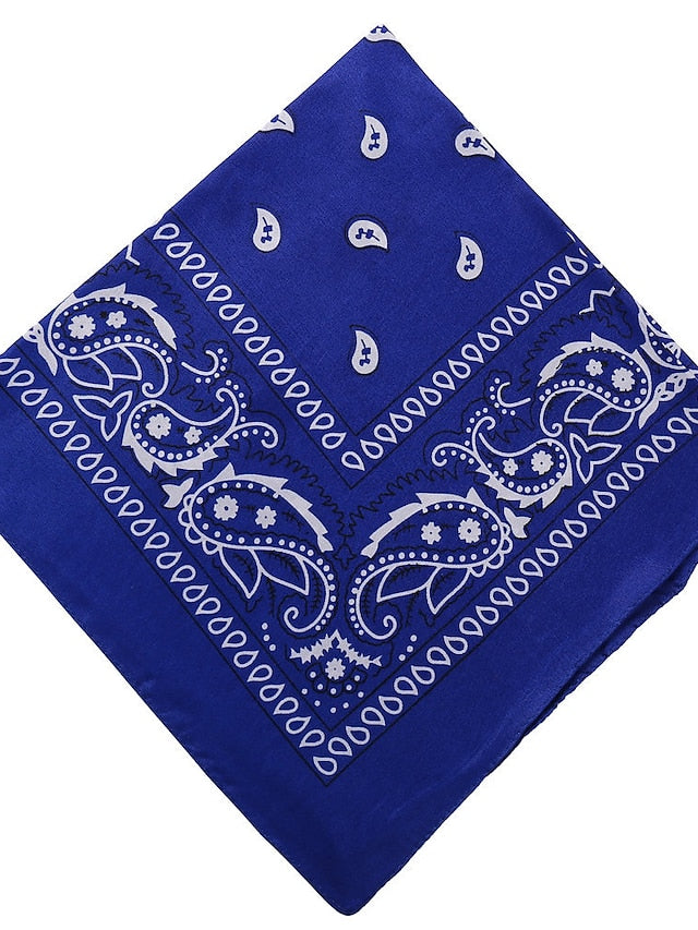 1pc Headbands Bandana Hair Scarf For Street Gift Holiday Head Handmade Fabric Black Blue Dark Red for Women