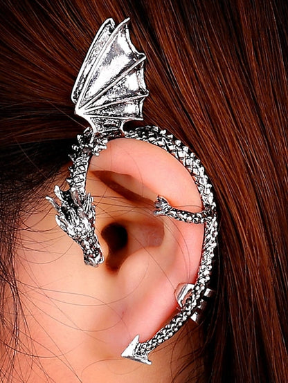 1PC Hanging Earrings Single Earring For Date Birthday Alloy Classic Dragon for Women