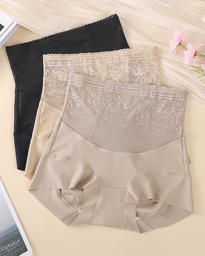 Belly-Controlling Hip-Lifting Waist-Tightening Mesh Safety Panties