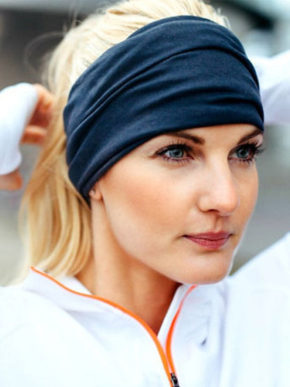 1pc Headbands Bandana Hair Scarf For Street Gift Holiday Head Handmade Fabric Dark Red Burgundy Orange for Women