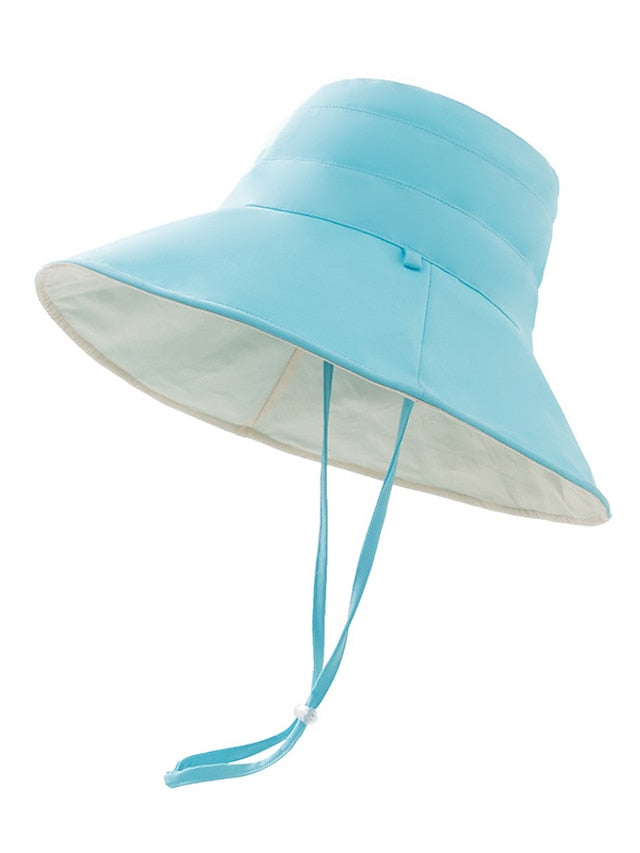 1PC Double-Sided Sun Hat Floppy Hat Daily Holiday Cloth Sports & Outdoors Sweet for Women