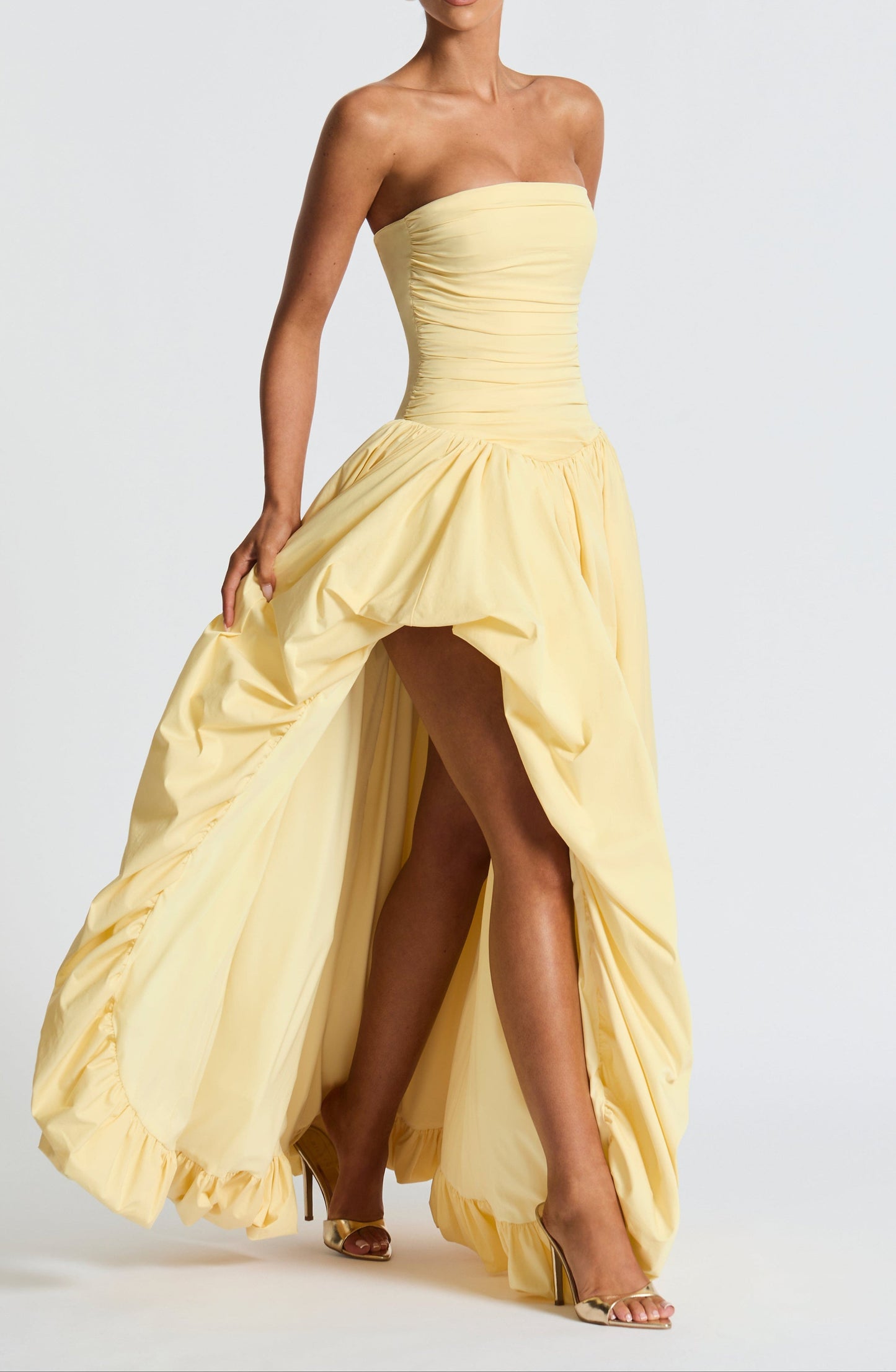 Valencia Maxi Dress - Lemon