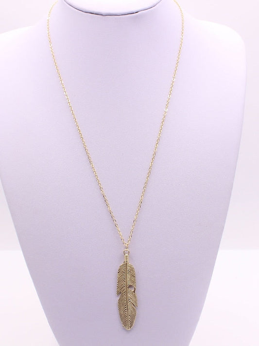 1PC Necklace For Street Daily Alloy Classic Feather for Women