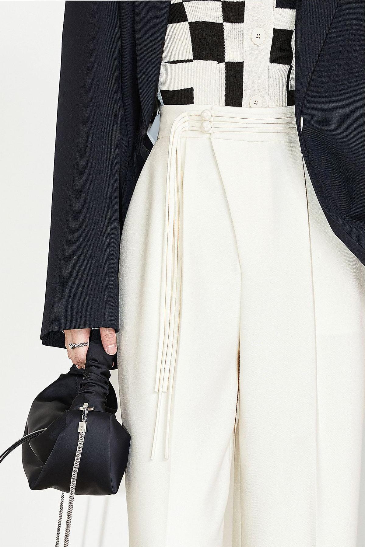 Pantalones lisos de cintura alta 