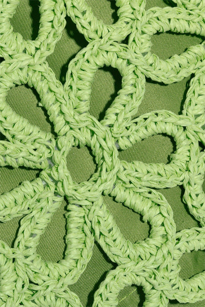 Hollow Out Design Straw Bag