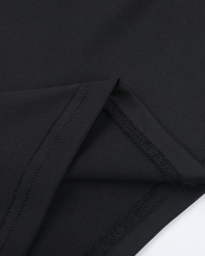 Halter Neck Lace Hollow Stitching Hip Dress