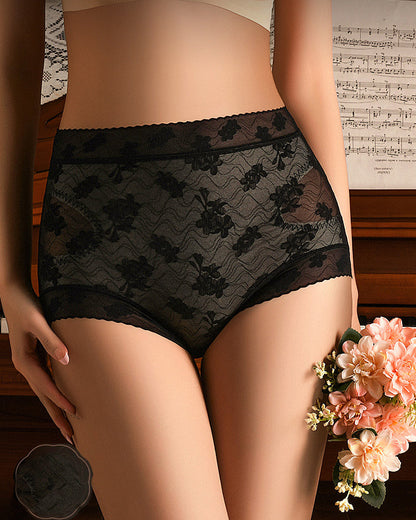 Seamless Belly-Control Antibacterial Crotch Lace Panties