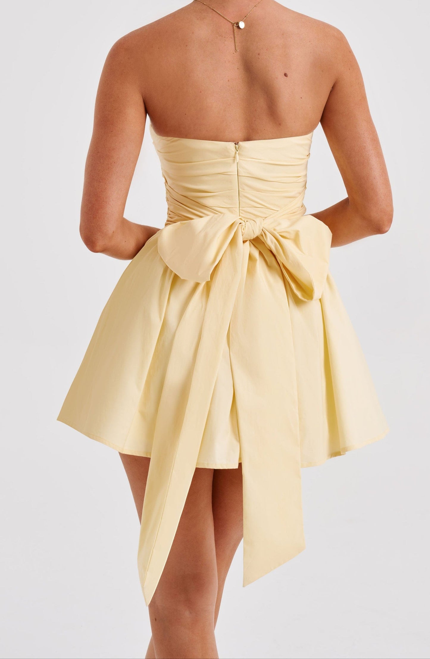 Allison Mini Dress-Lemon