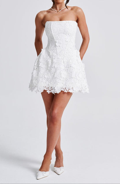 Valery Mini Dress-Ivory
