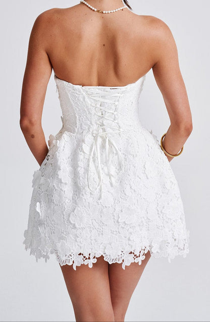 Valery Mini Dress-Ivory