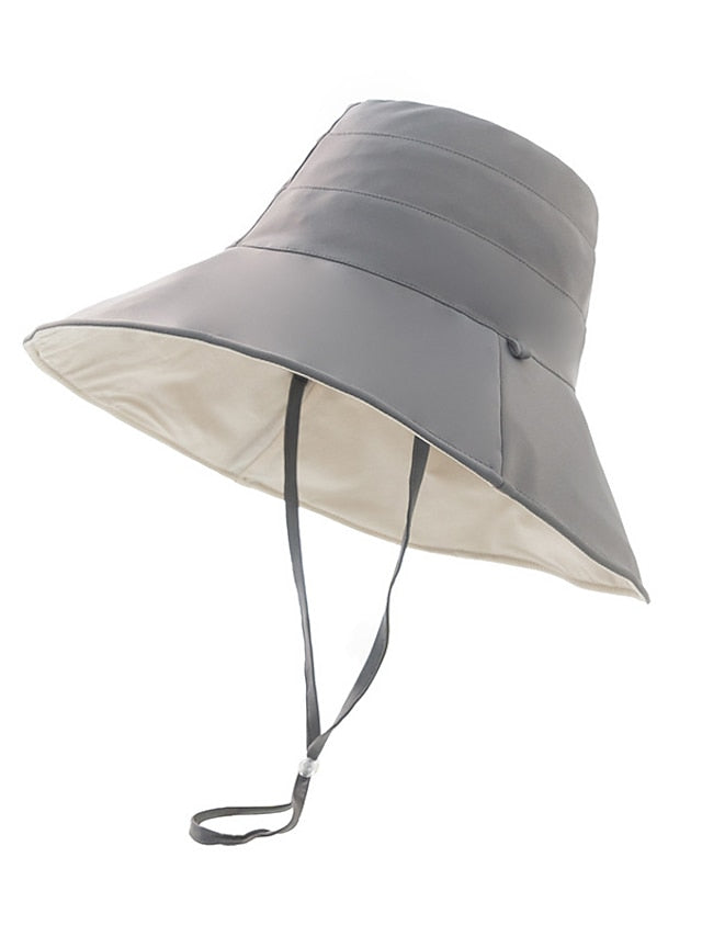 1PC Double-Sided Sun Hat Floppy Hat Daily Holiday Cloth Sports & Outdoors Sweet for Women