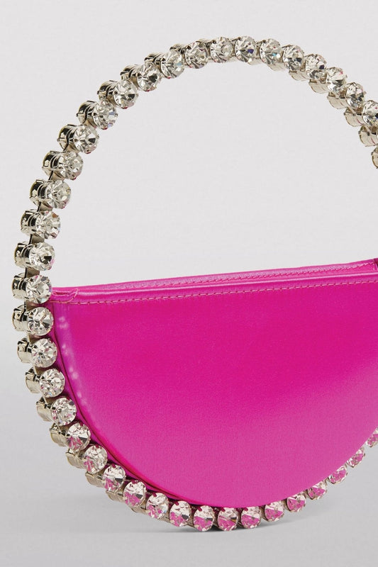 Bolso de satén con lazo Madge Diamante 