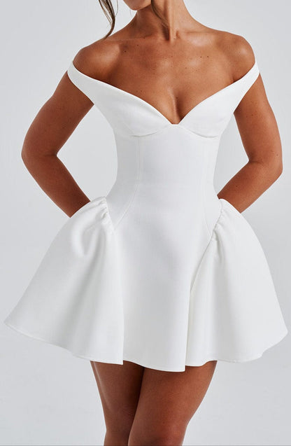 Claudia Mini Dress - Ivory