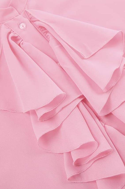 Blusa con volantes semitransparentes Michelle 