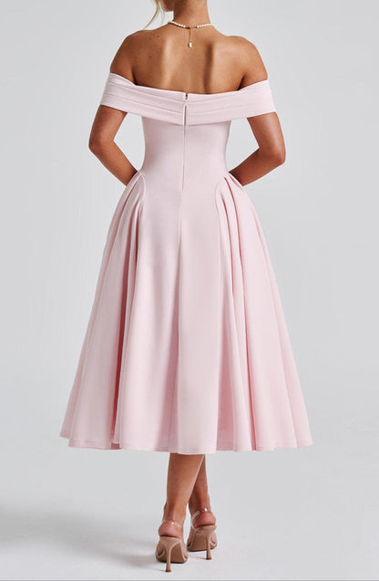 Valeria Midi Dress - Blush